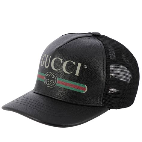 cappellino nero gucci|farfetch cappelli Gucci.